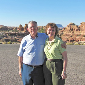 Mary and Morris at Canyonlands National Park.