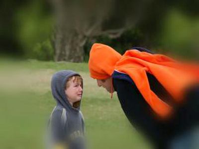 An image of a crying boy.