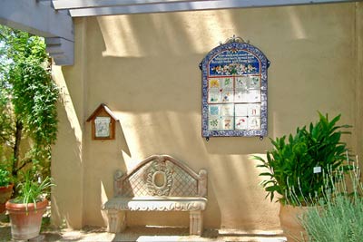 A photo of the entrance to the Tucson, Arizona, Botanical Gardens as it appeared in 2004.