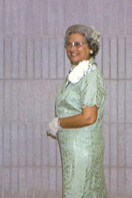 A photo of mother at our wedding.