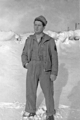 A photo of Morris S. Webb, Sr. from his service in the Aleutian Islands during the Second World War.
