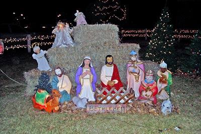 A photographic image of a Nativity scene.