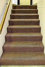 A photographic image of a staircase.