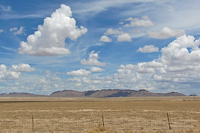 A photographic image of a desert in northwest New Mexico.