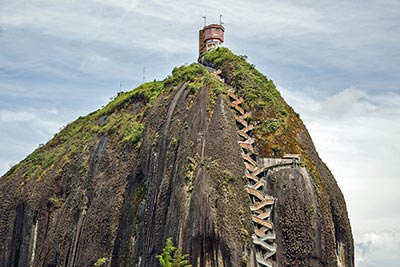 A photographic image of the Columbia Steep Climb in Columbia, South America.