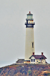 A photographic image of a lighthouse.
