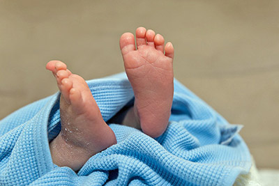 An image of baby feet.