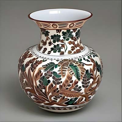 A photographic image of a beautiful vase.