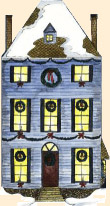 An image of a festive house.